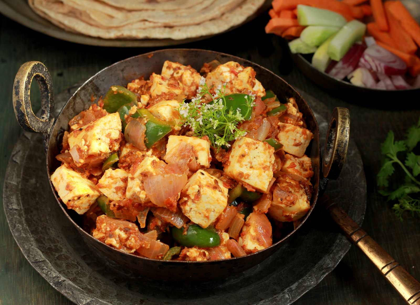कढ़ाई टोफू रेसिपी - Kadhai Tofu Sabji (Recipe In Hindi)