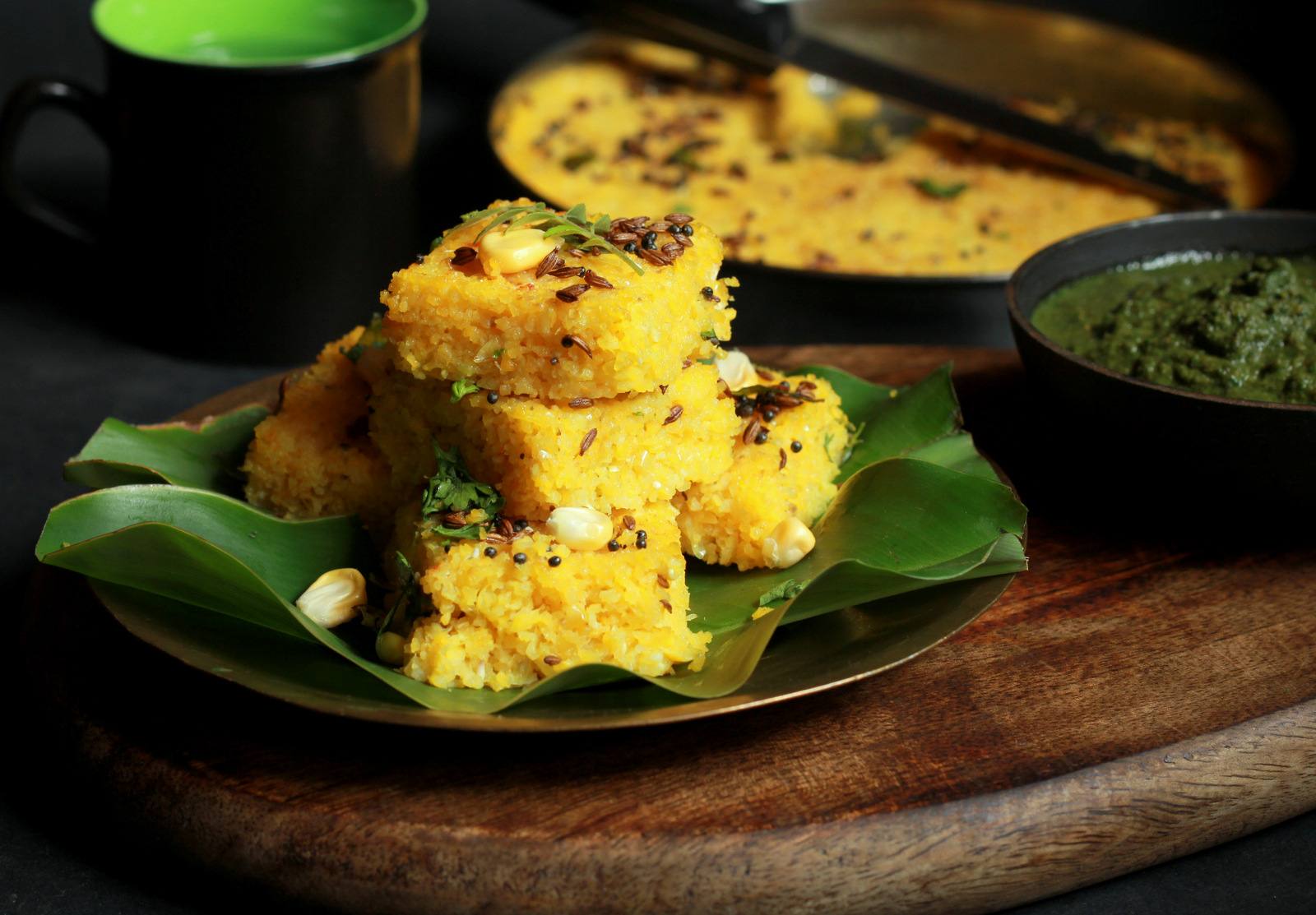 Makai Dhokla Recipe - Savoury Steamed Corn Cake