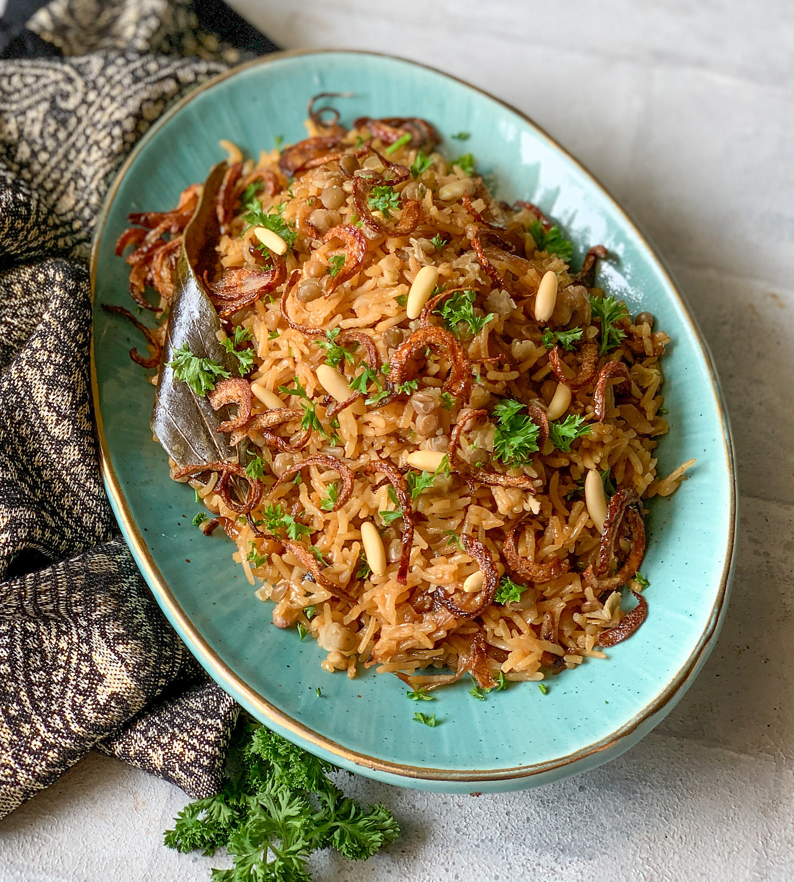 Mujaddara Recipe - Traditional Middle Eastern Rice