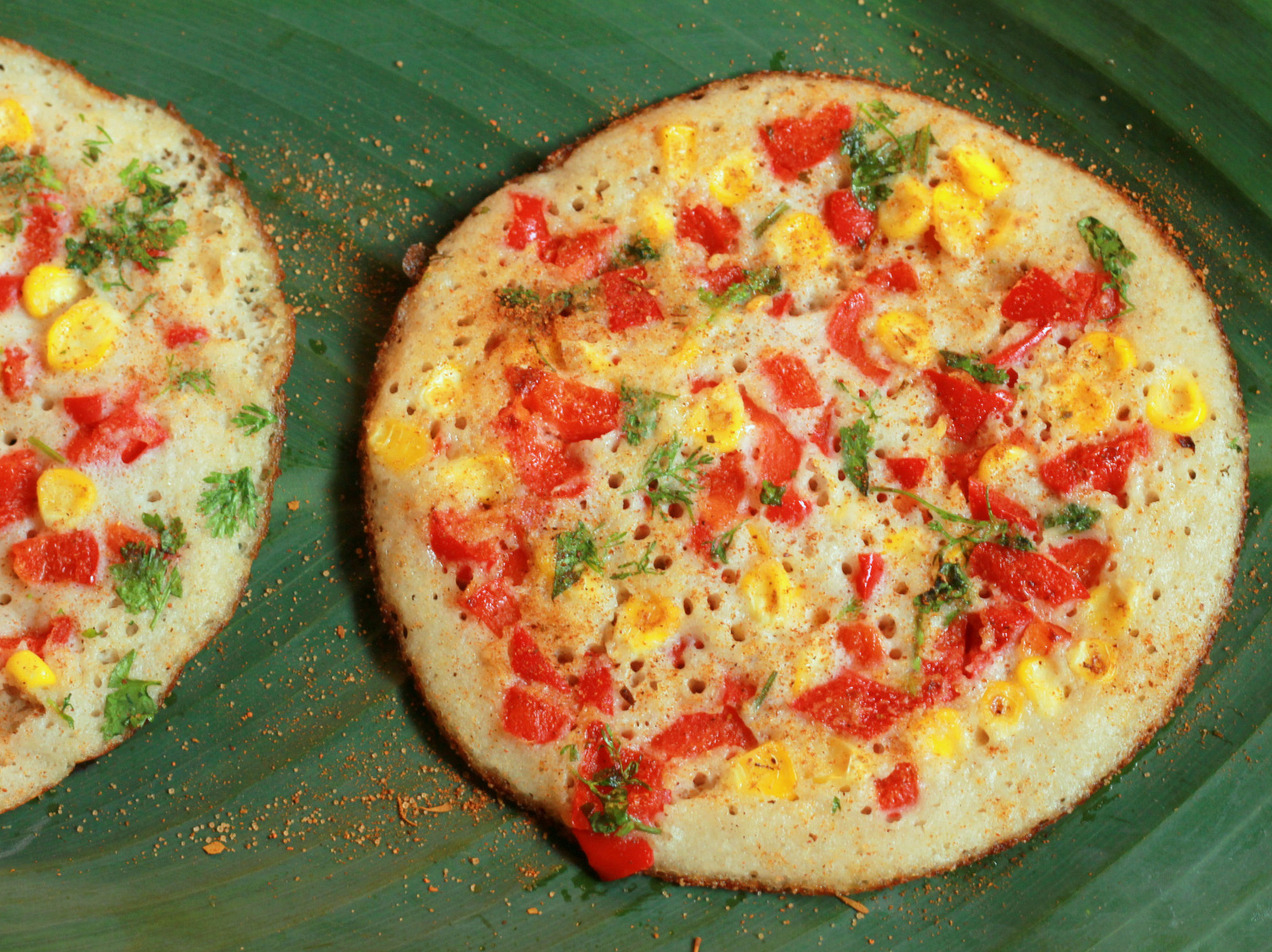 Maharashtrian Vegetable Amboli Recipe (Savory Lentil Pancake Topped With Vegetables)