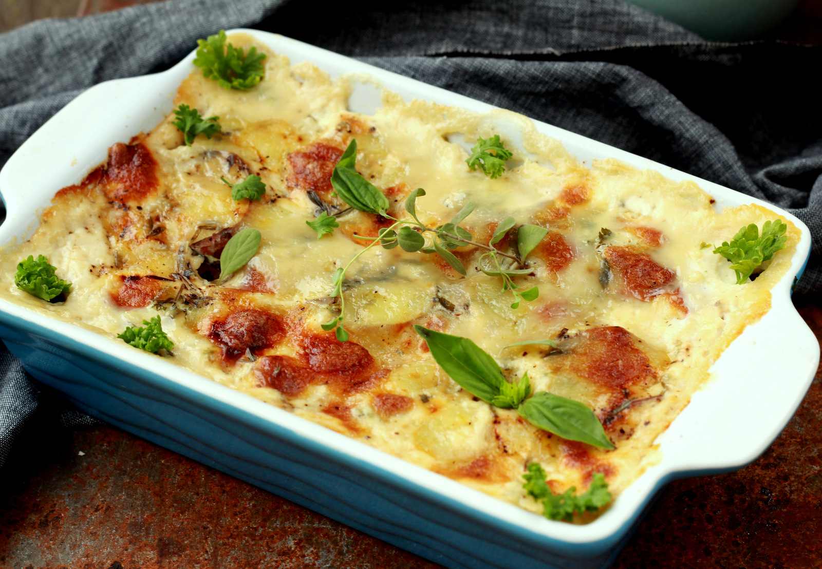 Sweet Potato Gratin With Fresh Herbs Recipe