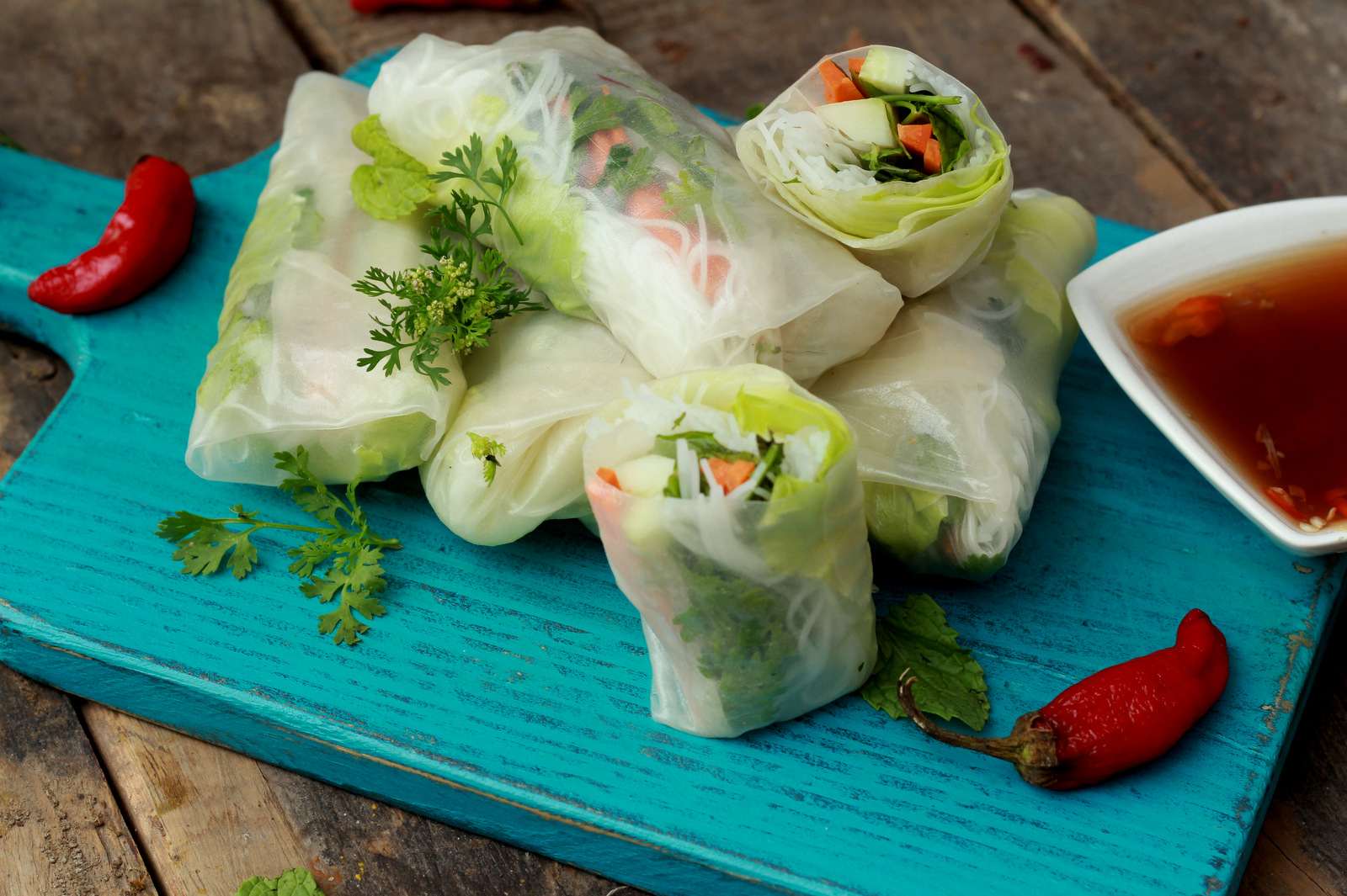 Vietnamese Rice Paper Rolls Recipe by Archana's Kitchen