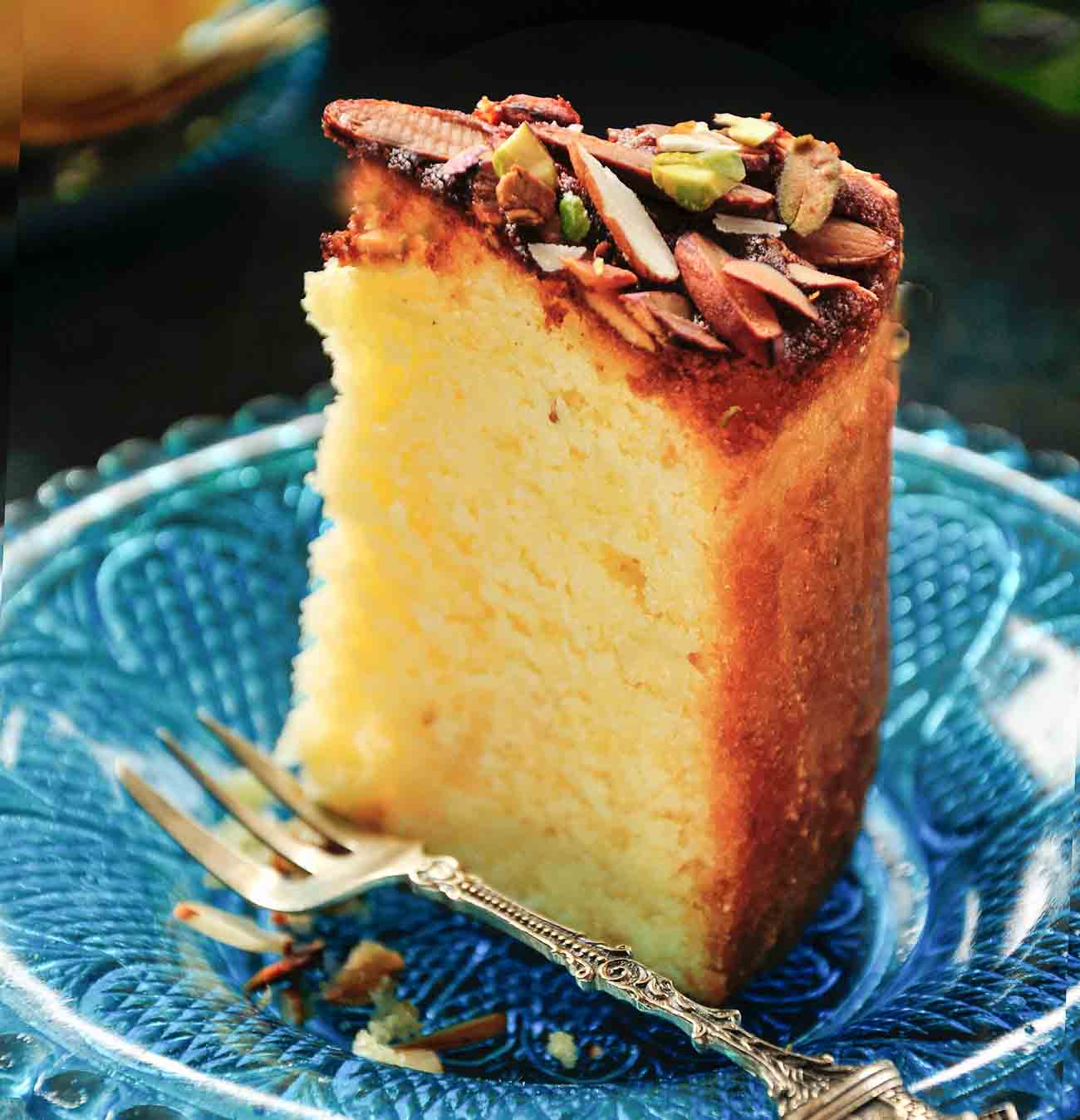 Parsi Mawa Cake Recipe (Tea Time Cake Flavored with Cardamom & Pistachios)