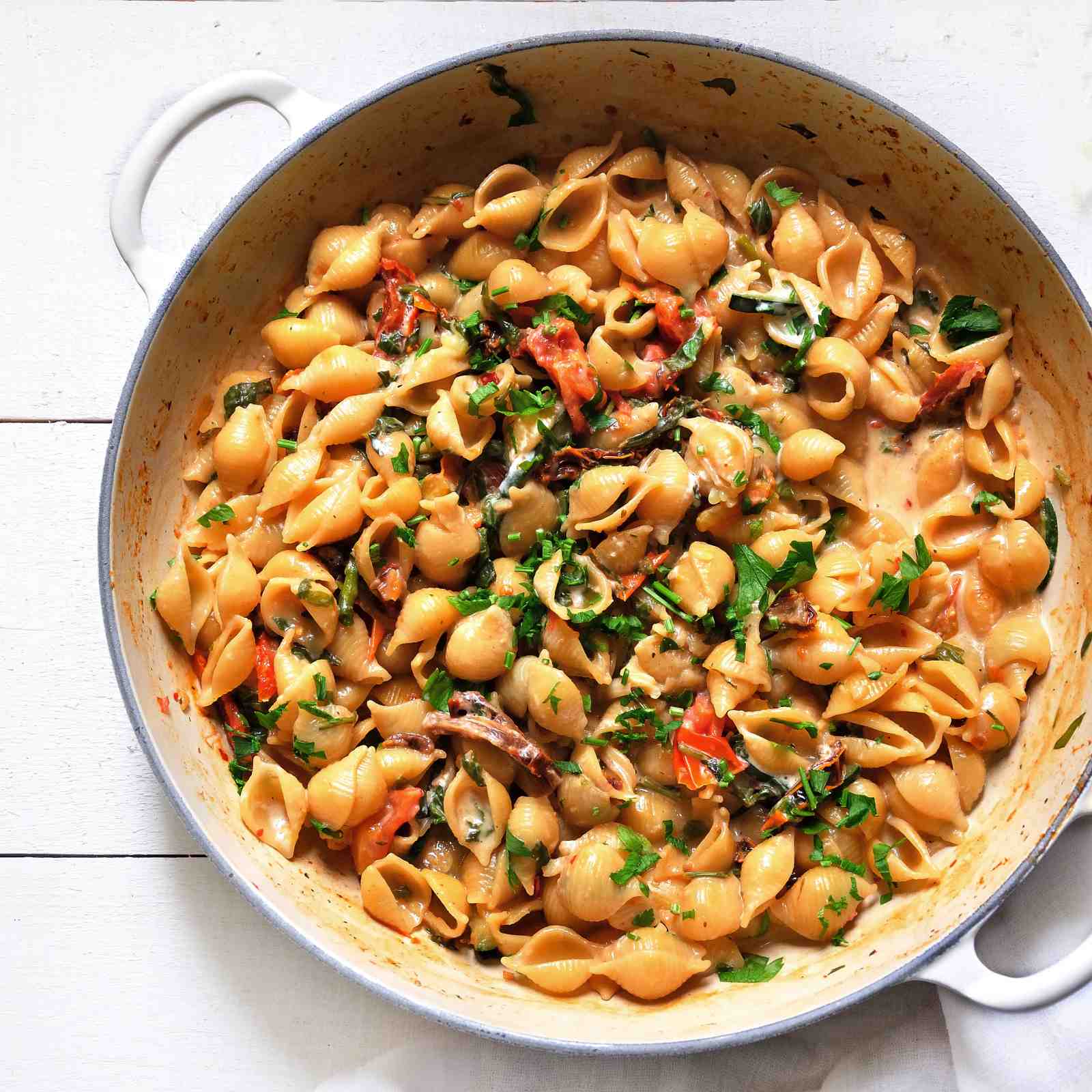 Spinach Sun Dried Tomato Pasta Recipe