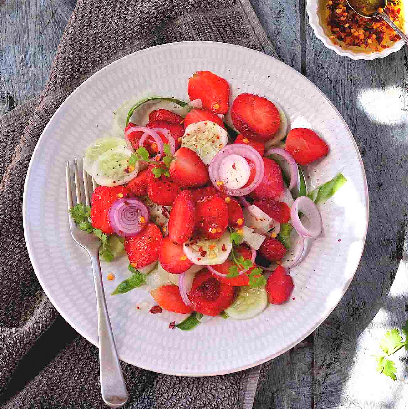 स्ट्रॉबेरी सलाद रेसिपी - Strawberry Salad Recipe