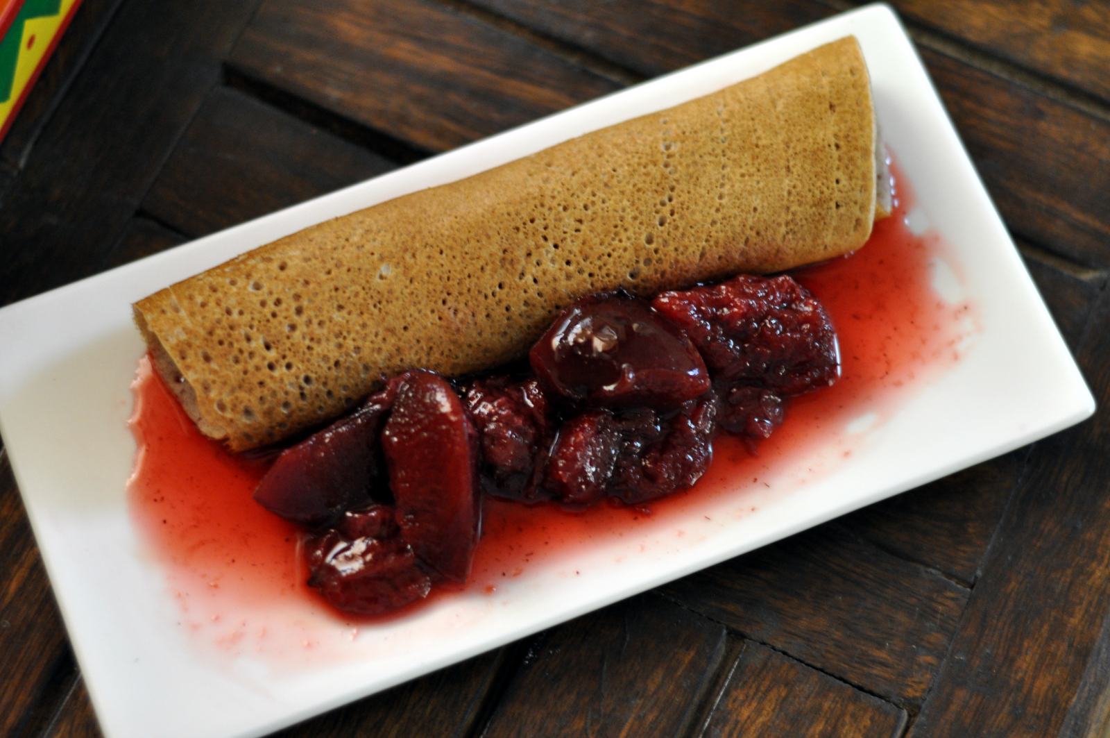 Buckwheat Crepe Recipe with Fruit Compote