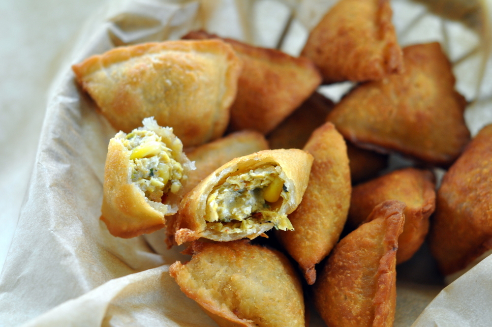 Corn & Paneer Baked Samosa Recipe 