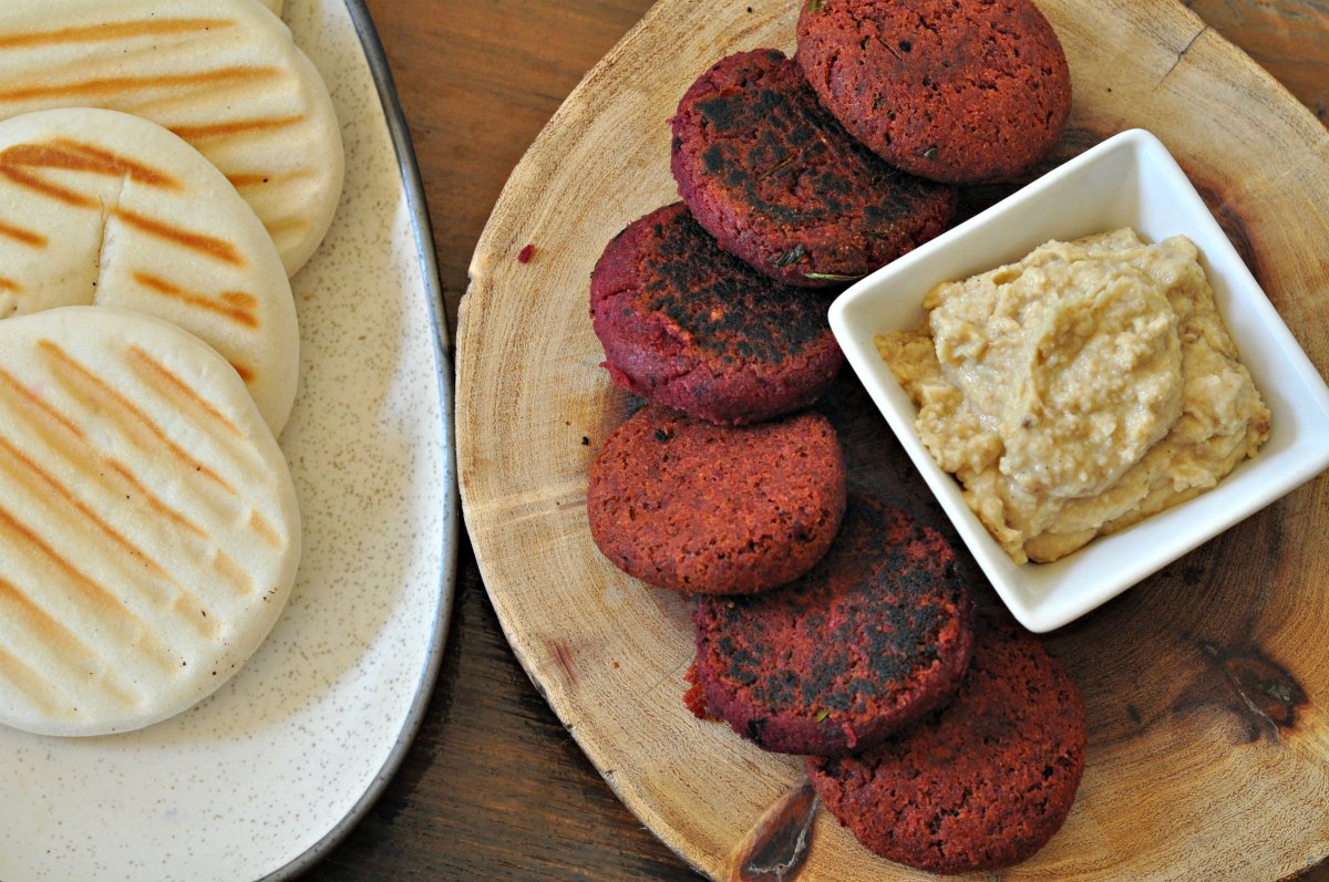 Beetroot Falafel With Pita Bread Recipe