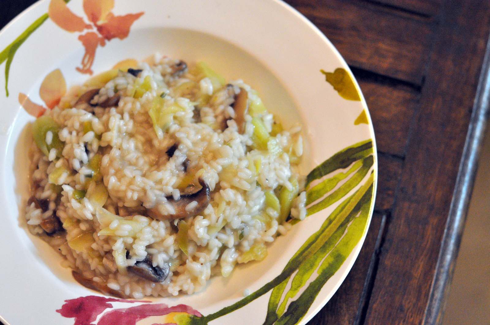 Leek Mushroom & Lemon Risotto Recipe