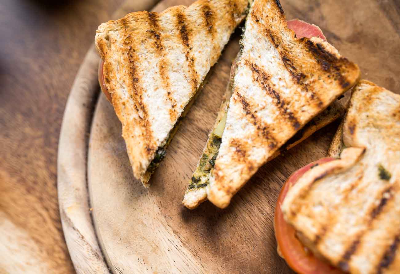 Pesto Paneer Sandwich