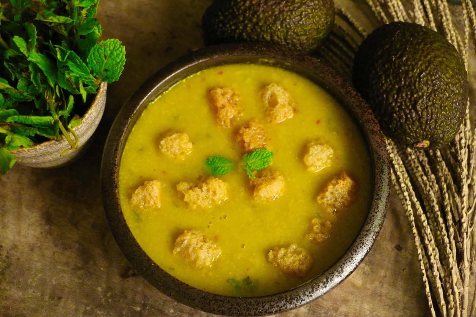 Avocado Mint Soup Recipe