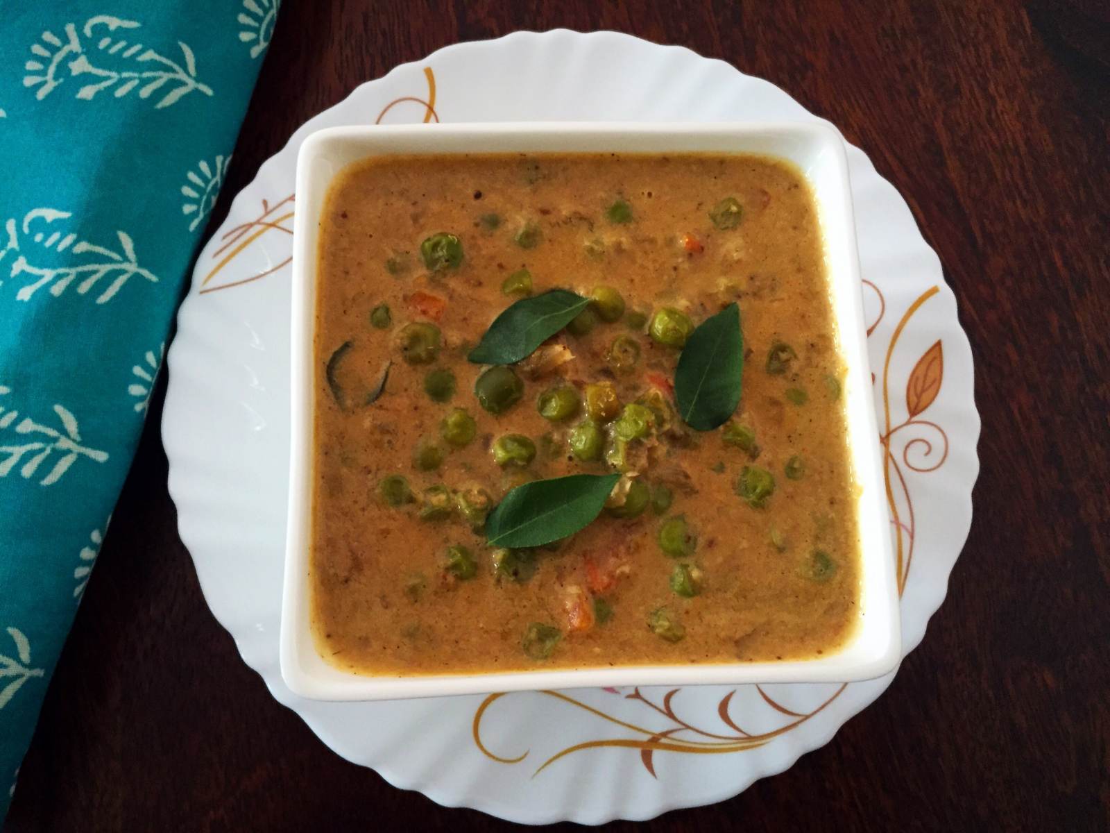 चेटिनाड पट्टानी कुरमा रेसिपी - Chettinad Peas Curry (Recipe In Hindi) चेटिनाड पट्टानी कुरमा रेसिपी - Chettinad Peas Curry (Recipe In Hindi)