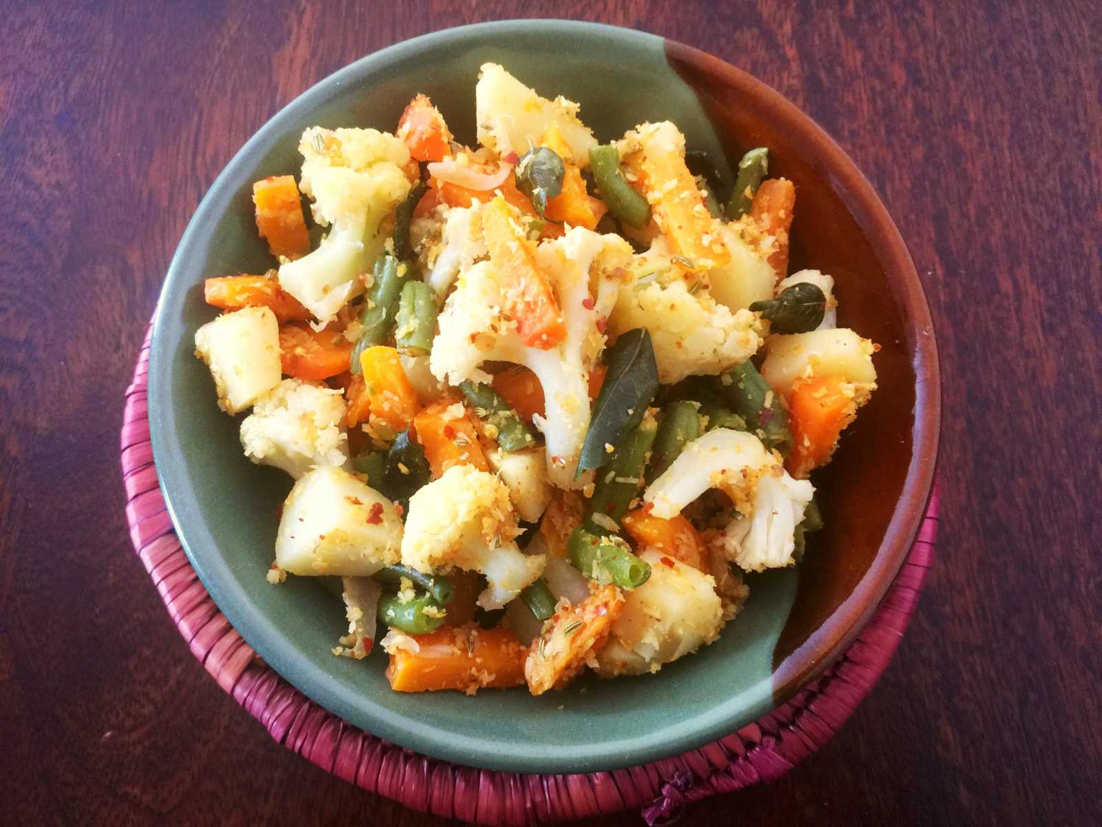 केगरी पिरात्तल रेसिपी - Chettinad Style Mixed Vegetable Recipe 
