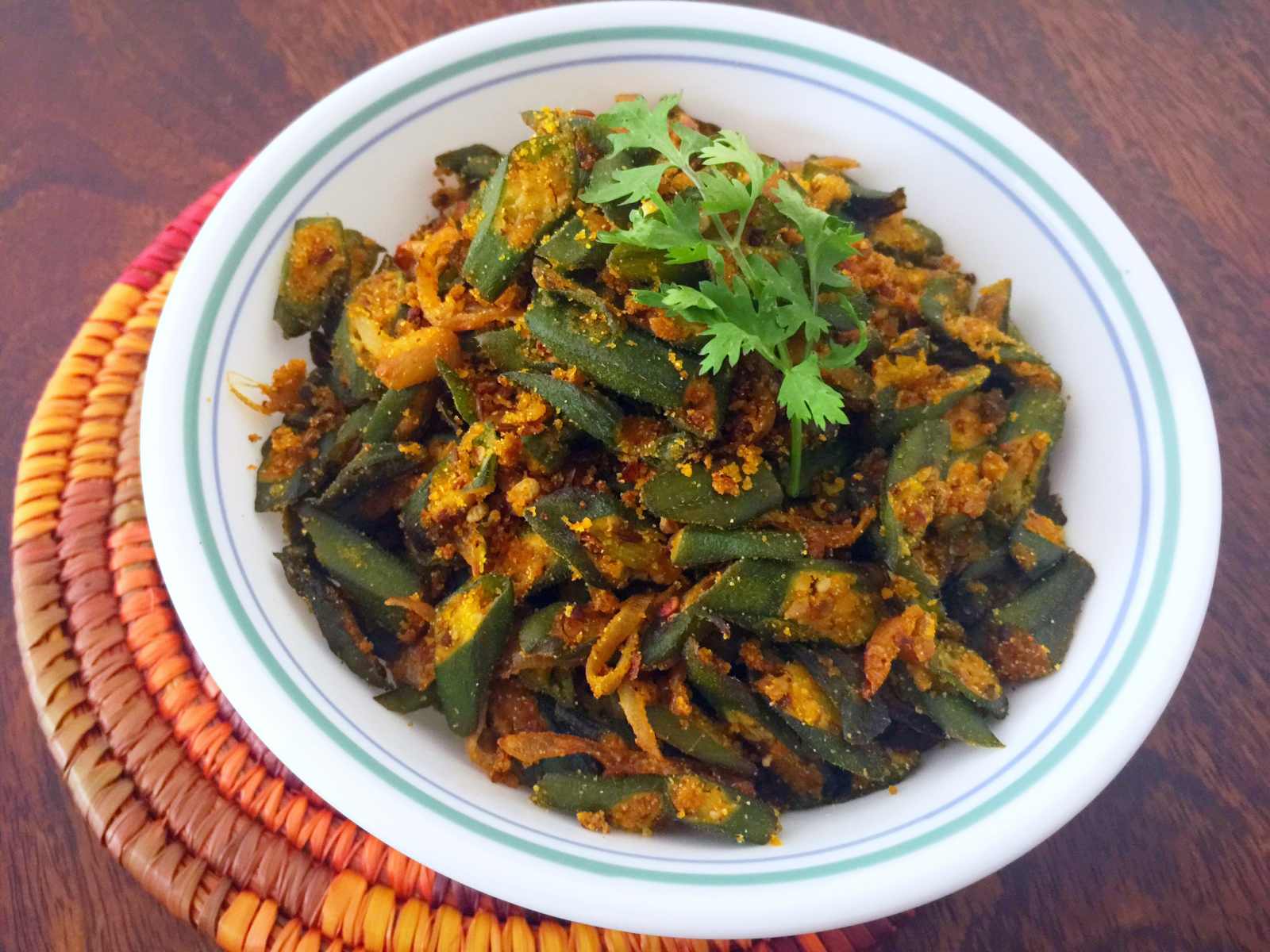 Makai Wali Bhindi Recipe