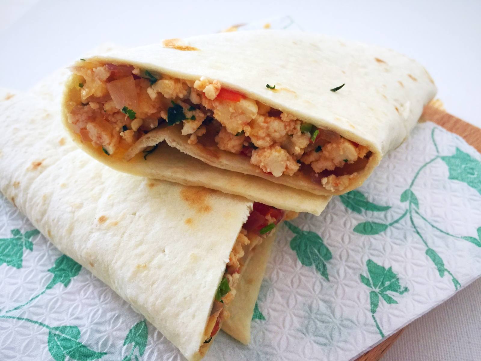 Paneer Bhurji Wraps Recipe 