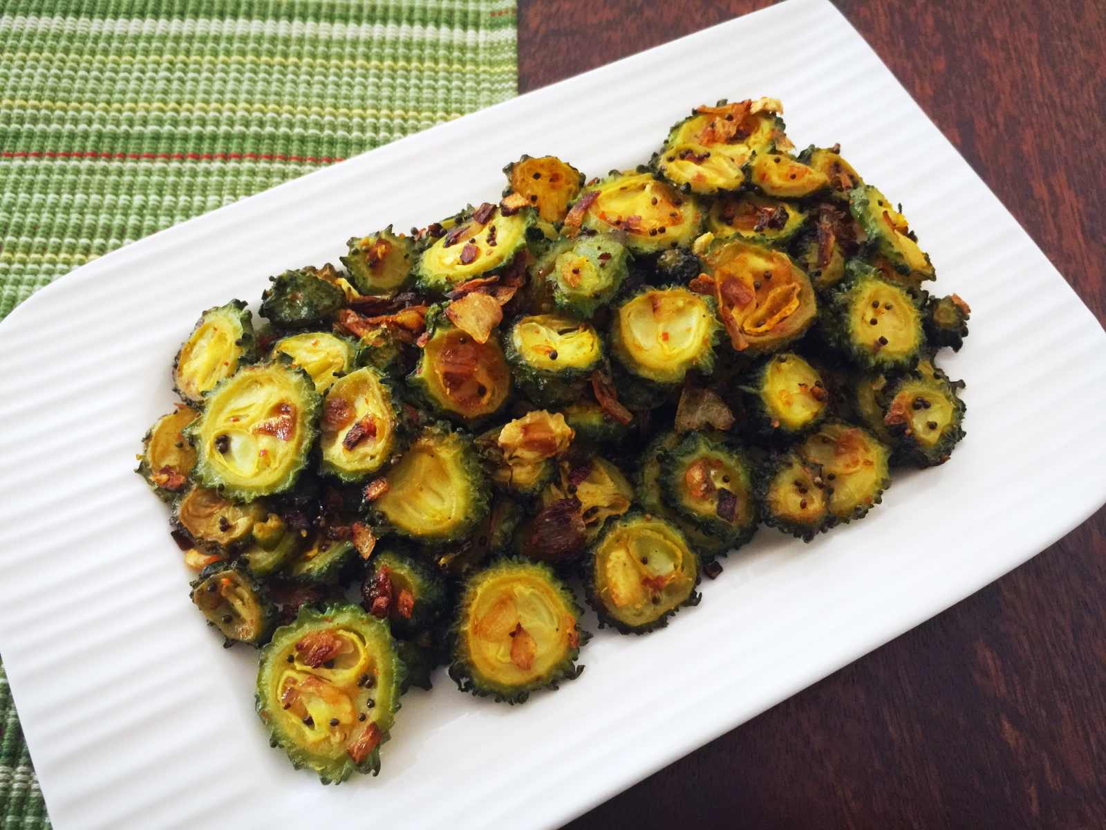 Classic Pavakkai Stir Fry Recipe (Bitter Gourd Fry)