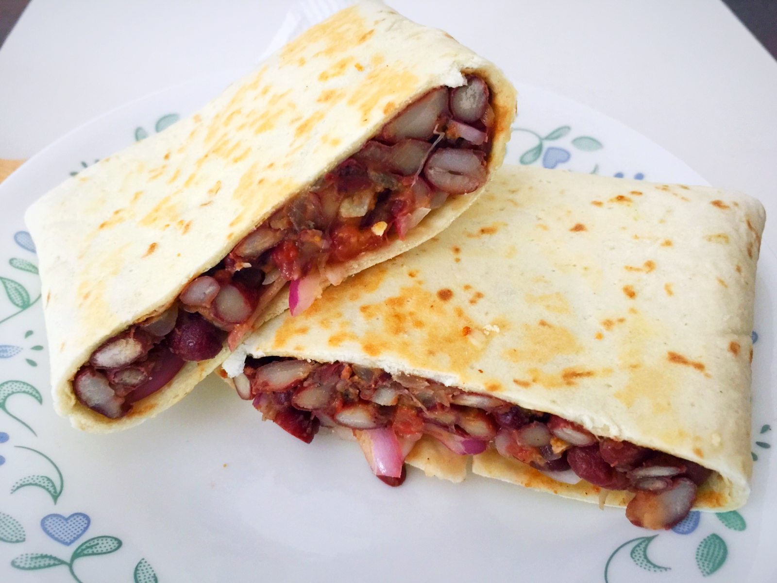 Red Kidney Beans Tortilla Wraps Recipe  