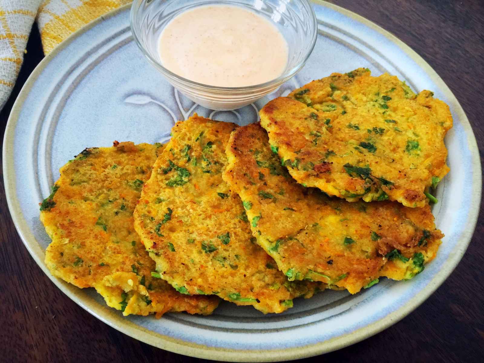 Savoury Carrot And Coriander Pancakes Recipe