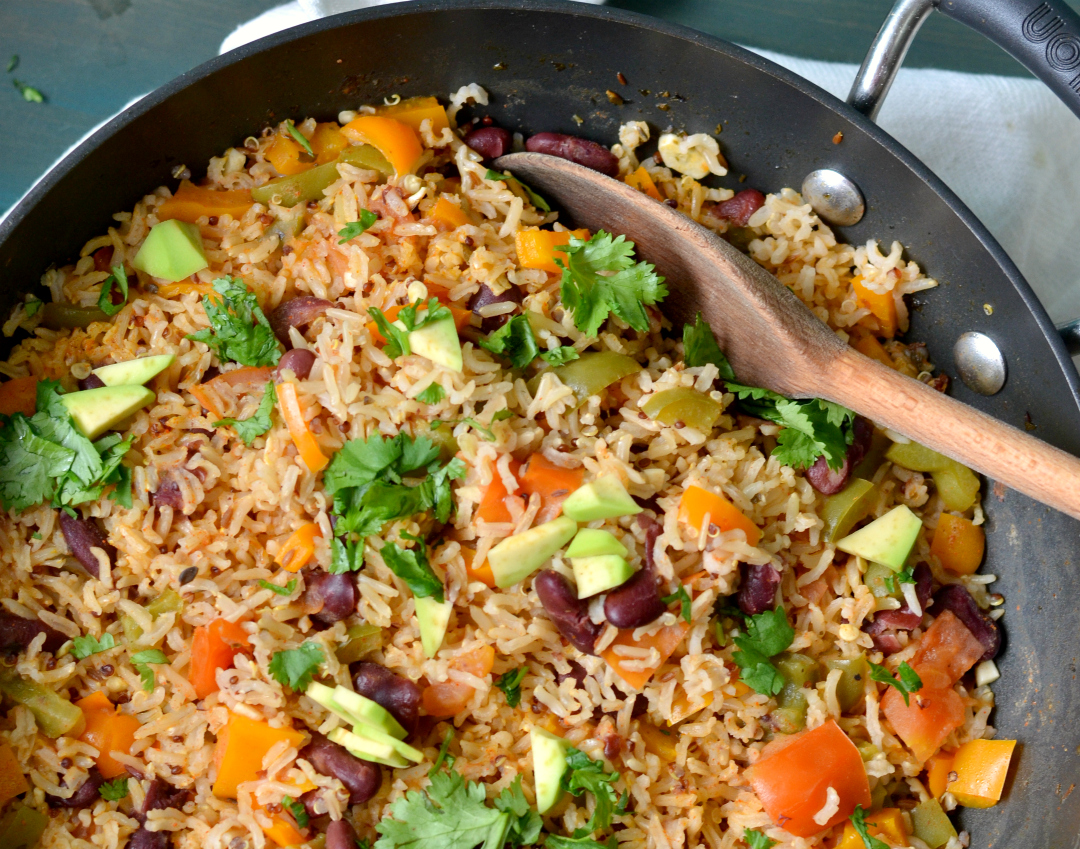 Mexican Brown Rice and Quinoa Casserole Recipe