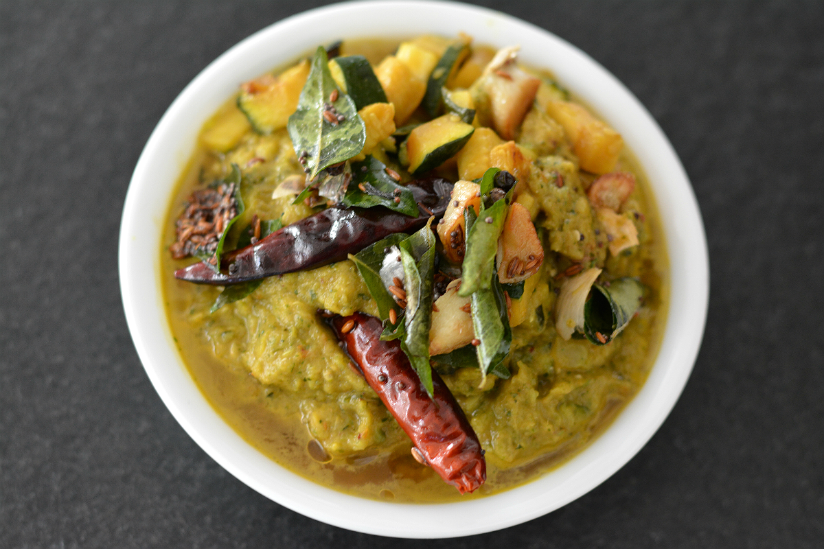 Andhra Style Zucchini Tomato Chutney Recipe