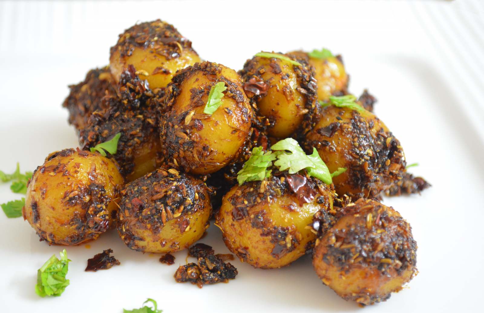 Spicy Baby Potatoes Recipe by Archana's Kitchen