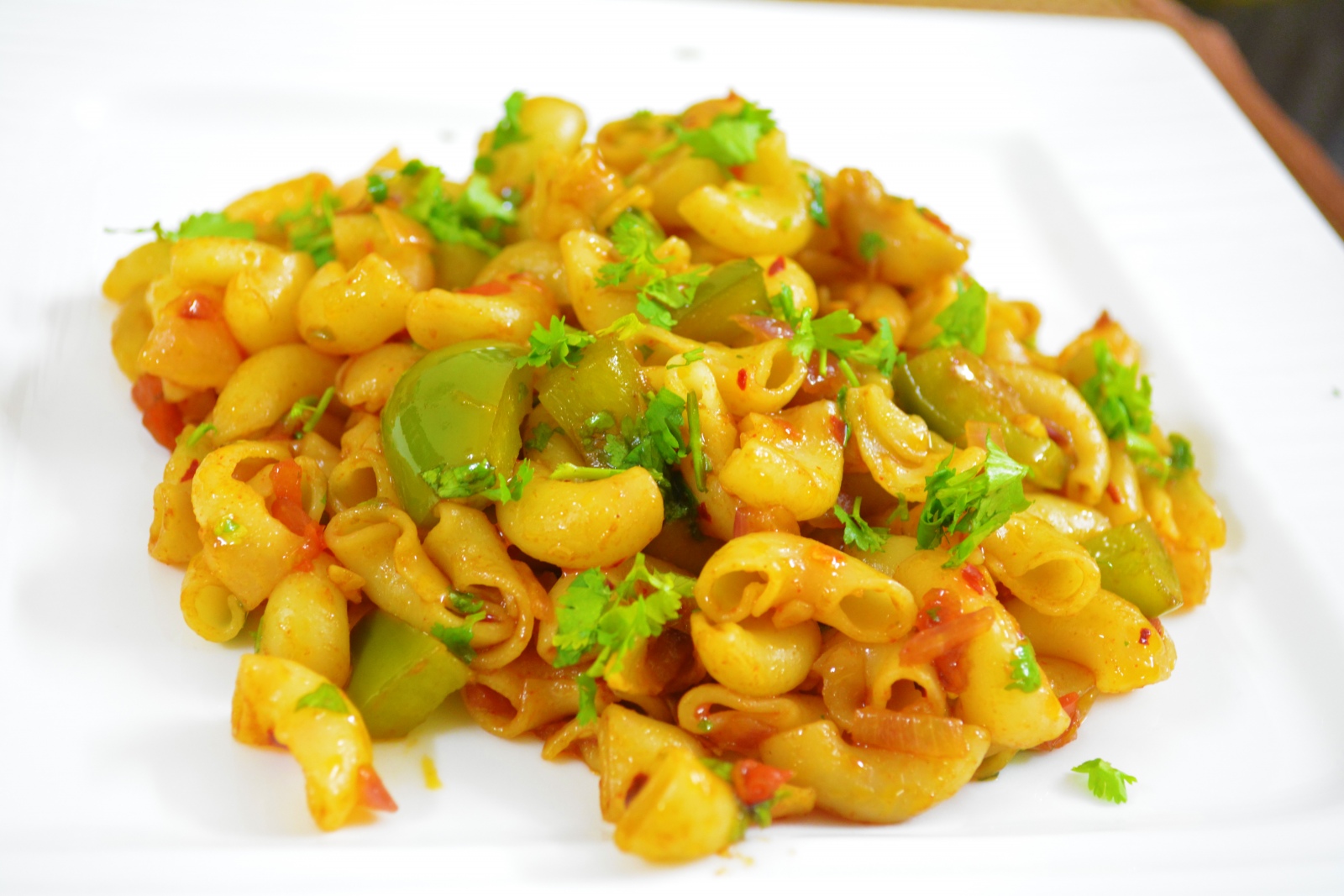 Chilli Capsicum Macaroni Recipe Chilli Capsicum Macaroni Recipe