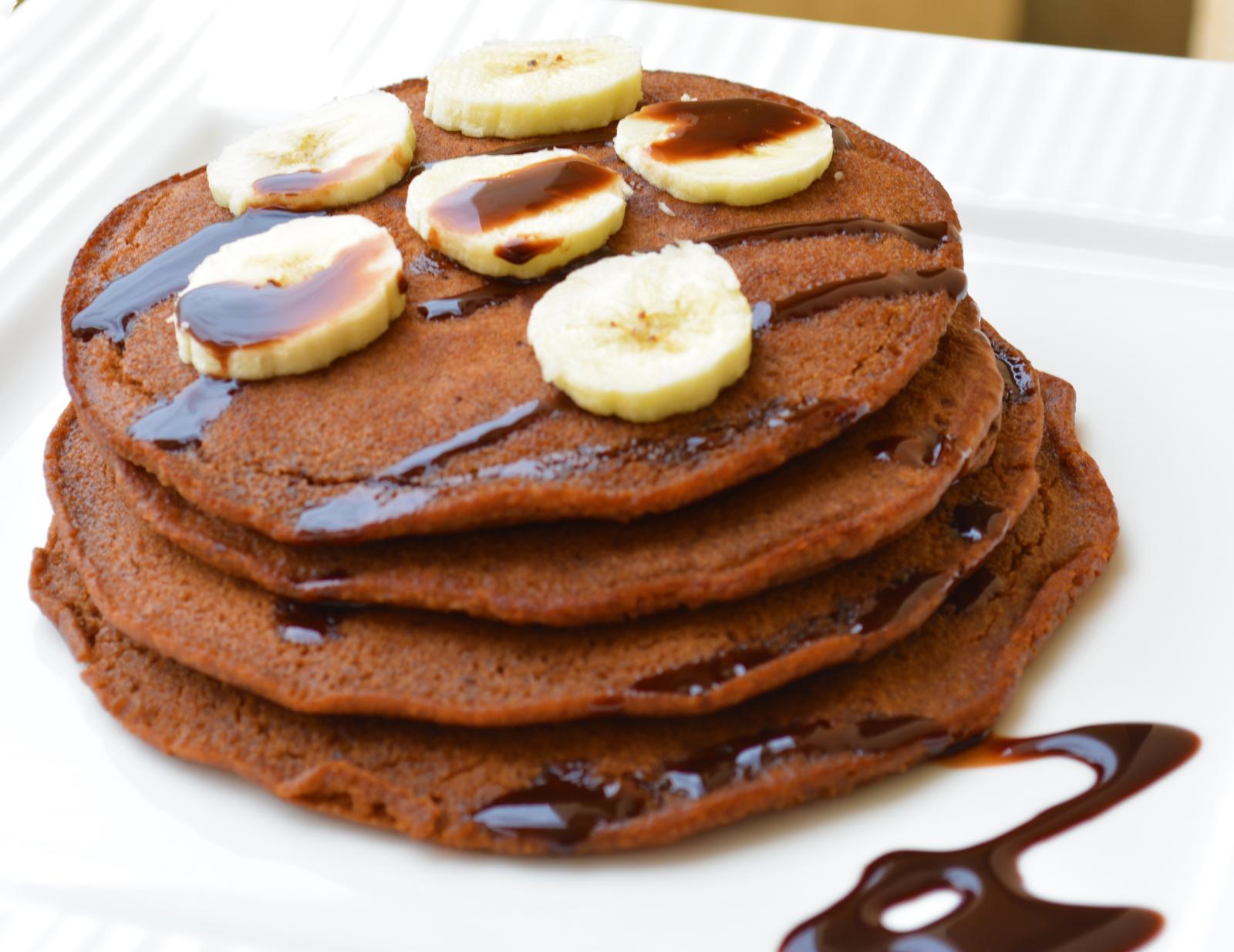 Chocolate Pancakes With Banana Recipe by Archana's Kitchen