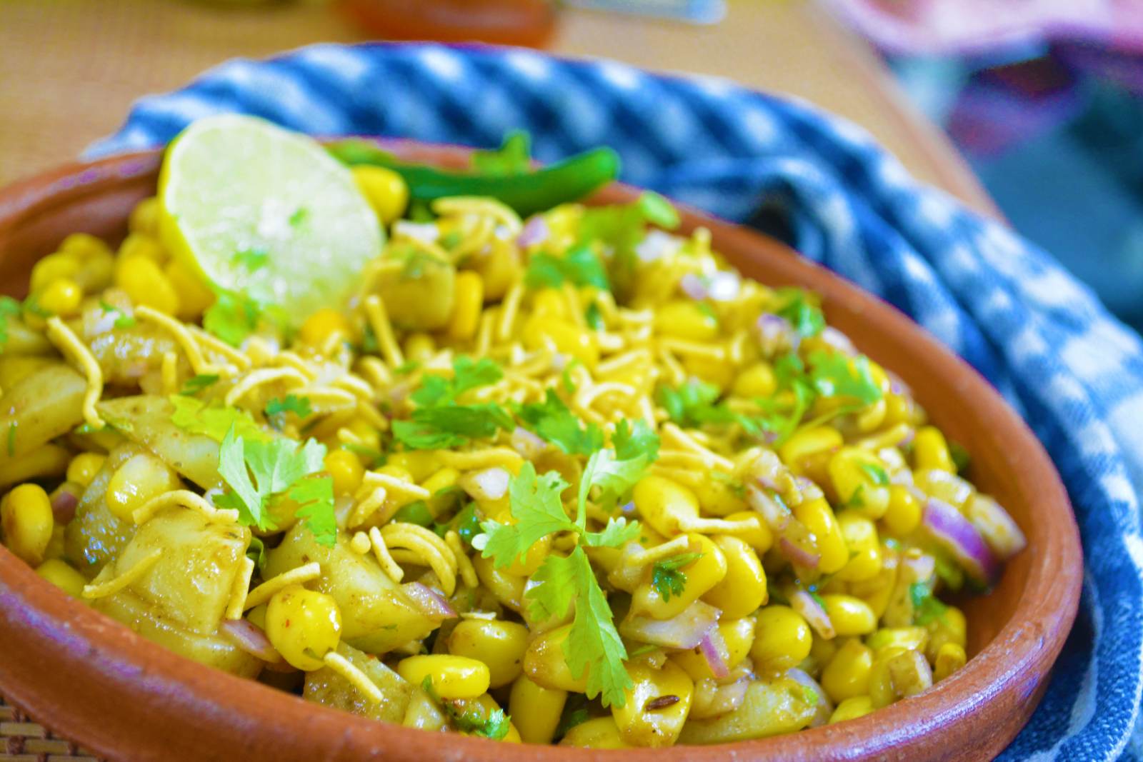 Corn Bhel Recipe Corn Bhel Recipe