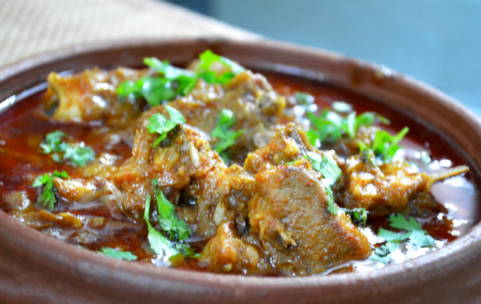 Dhaba Mutton Recipe-Spicy Mutton Gravy
