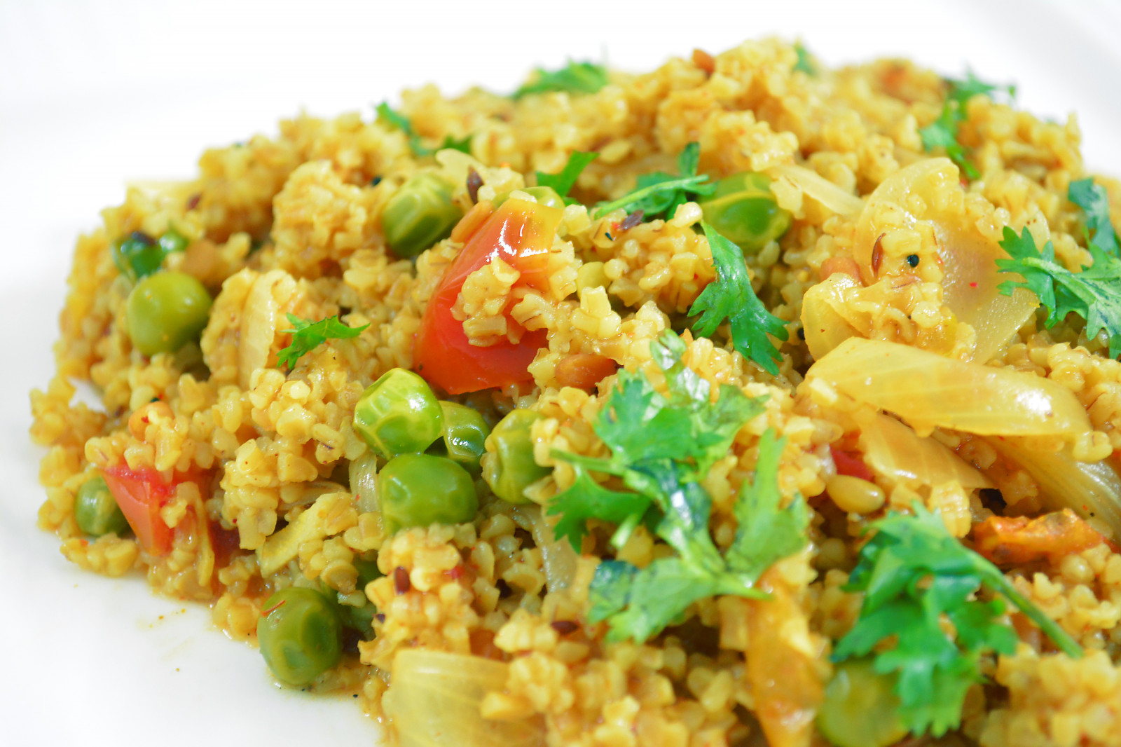 Spicy Broken Wheat Khichdi With Vegetables Recipe