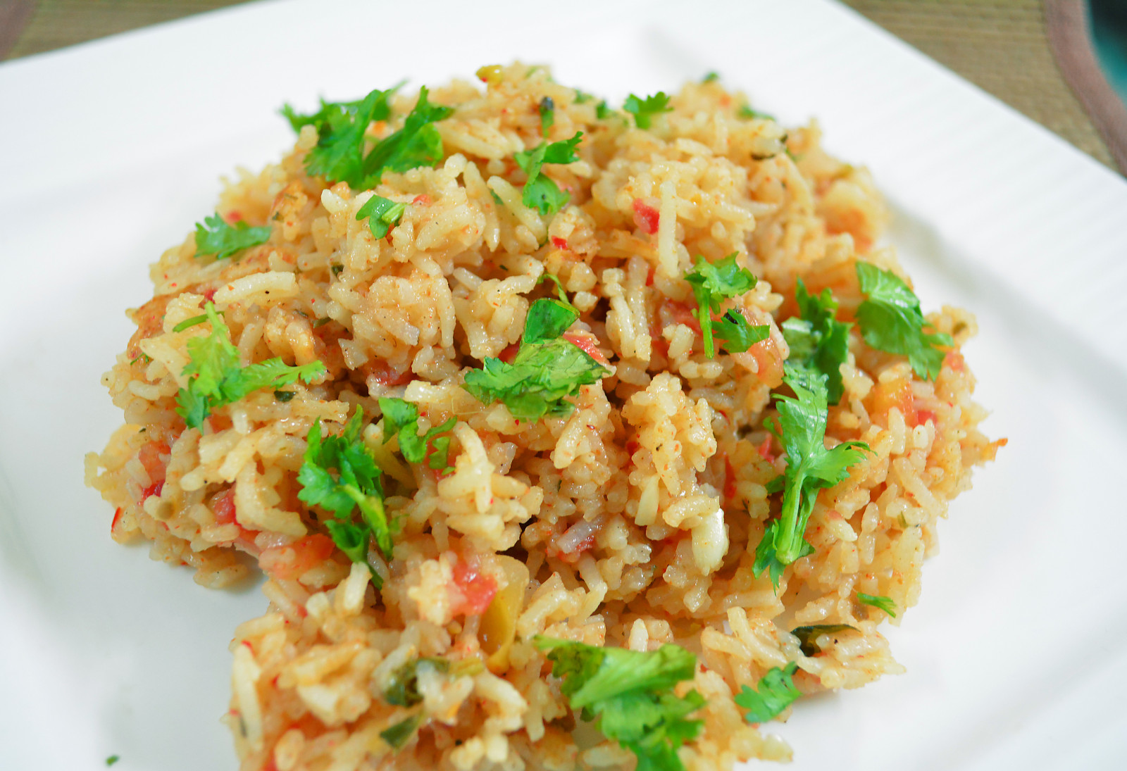 Tomato Rice With Basil Recipe