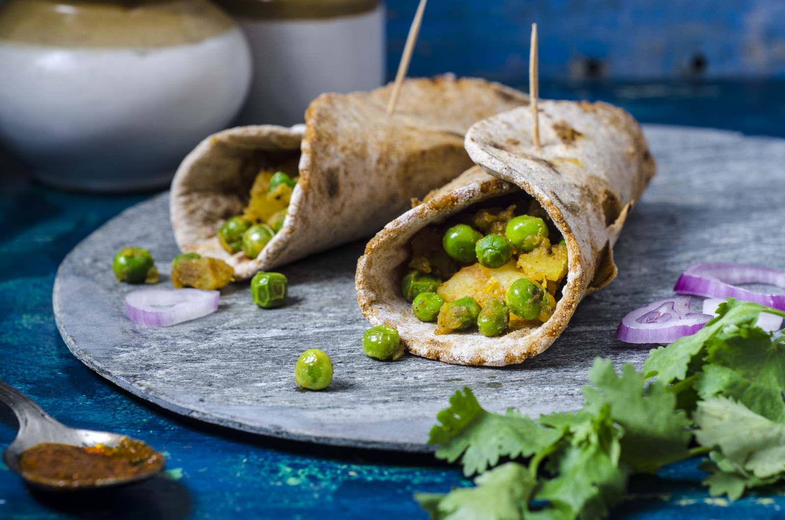 Achari Paratha Roll Recipe