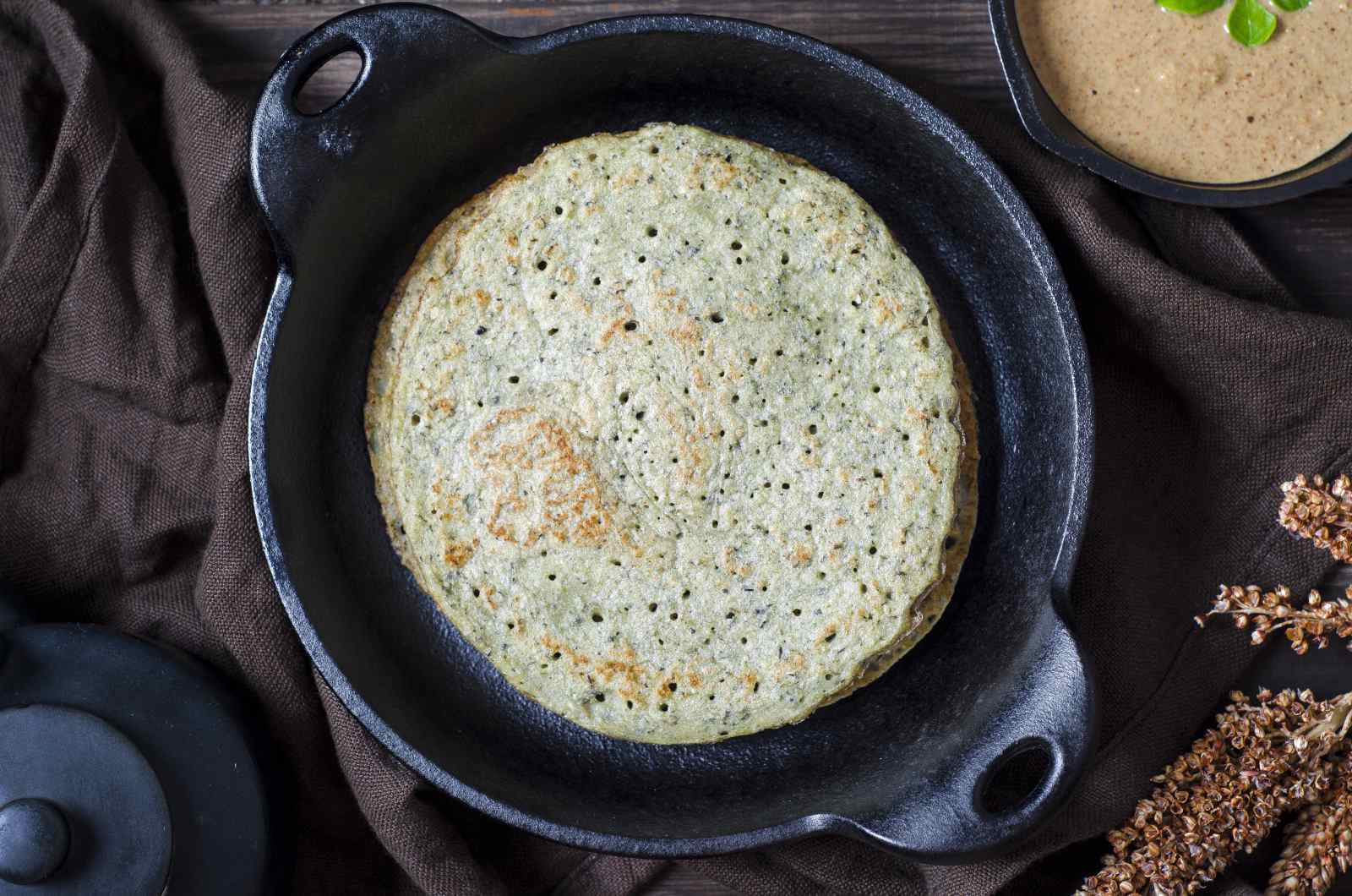 Bajra & Dal Cheela Recipe (Spicy Pearl Millet  & Lentil Crepe Recipe)