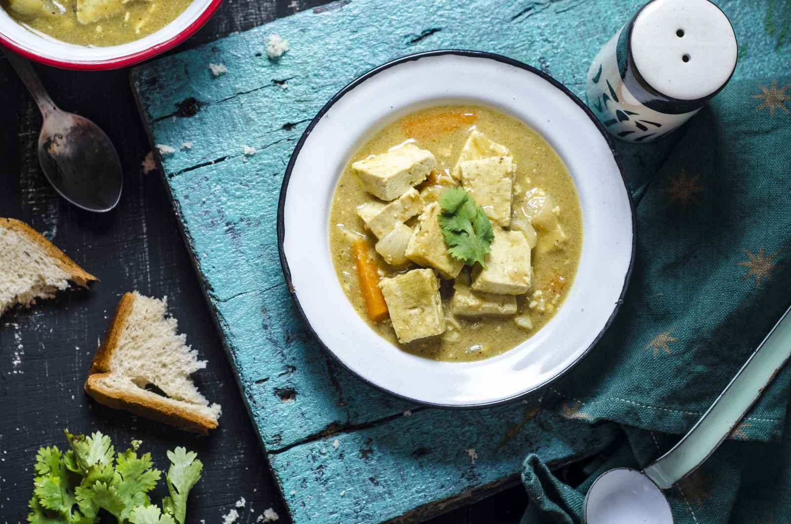 अदरक लहुसन टोफू करी रेसिपी - Ginger Garlic Tofu Curry (Recipe In Hindi)