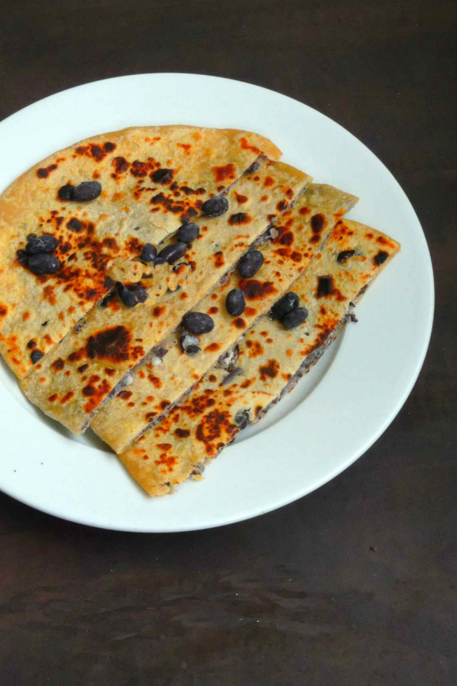 Vegan Black Beans Stuffed Paratha Recipe