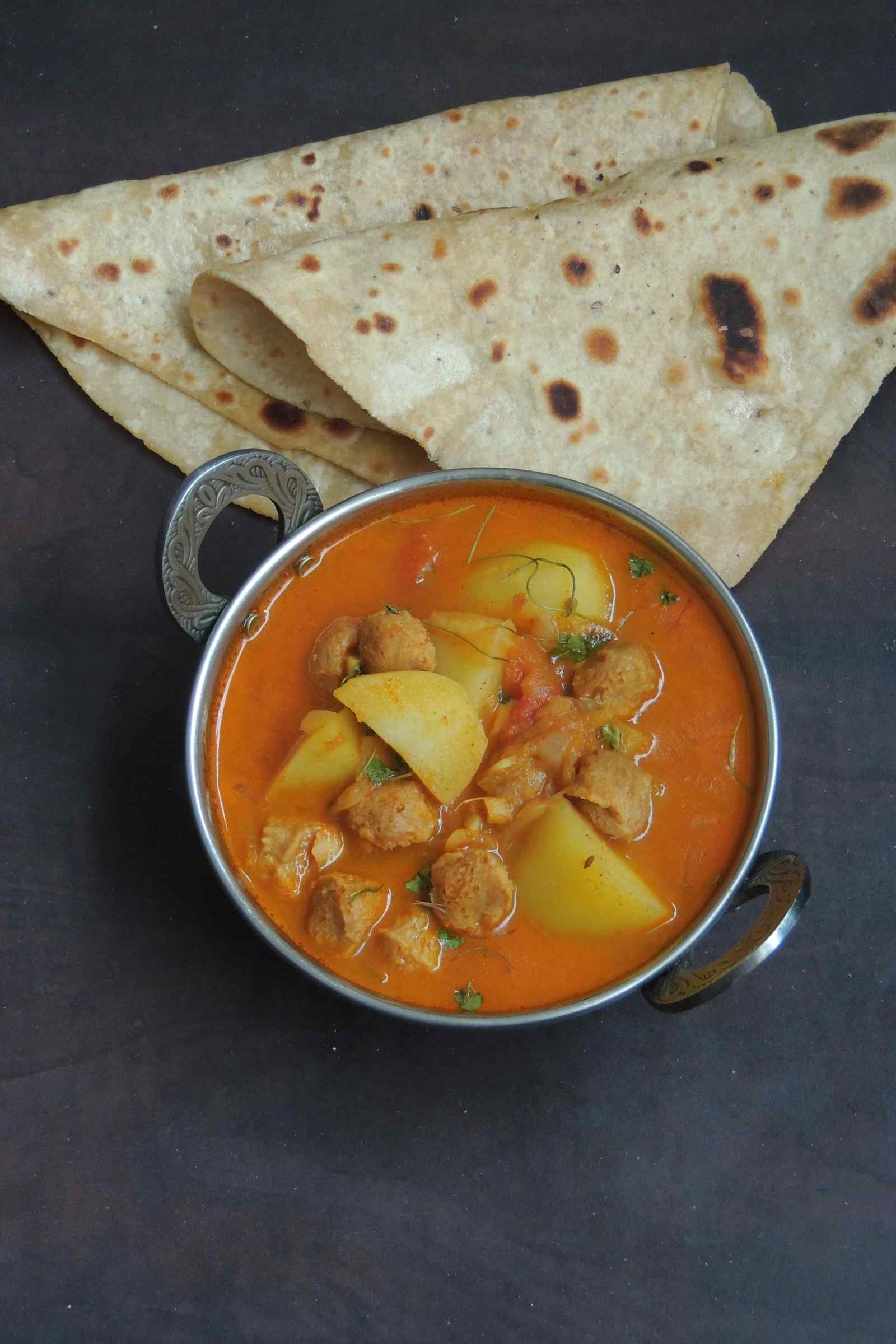 Vegan soya Aloo Curry