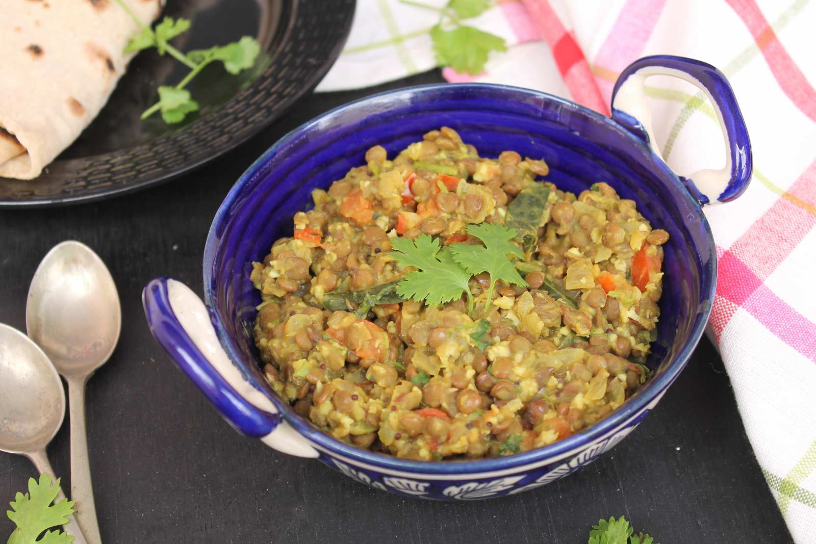 Goan Masoorchi Usali Recipe (Black Lentil Stir Fry)