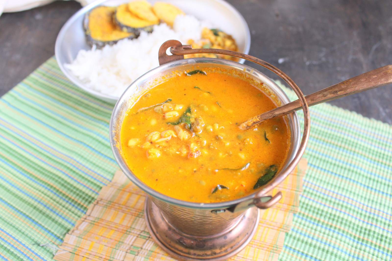 Mooga Gathi (Sprouted Moong In Coconut Paste) Recipe Mooga Gathi (Sprouted Moong In Coconut Paste) Recipe