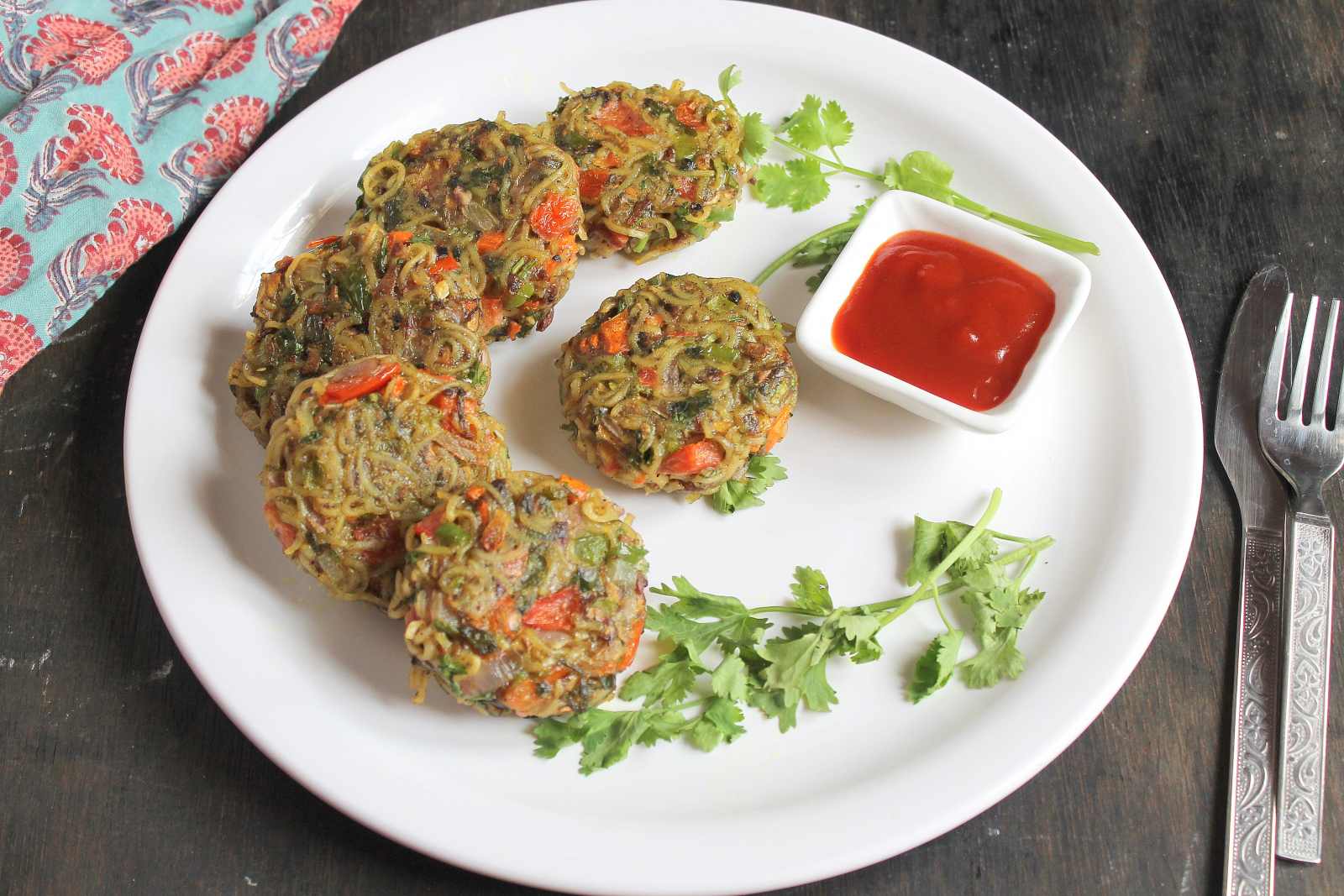 Chinese Spiced Noodle Cutlets Recipe Chinese Spiced Noodle Cutlets Recipe