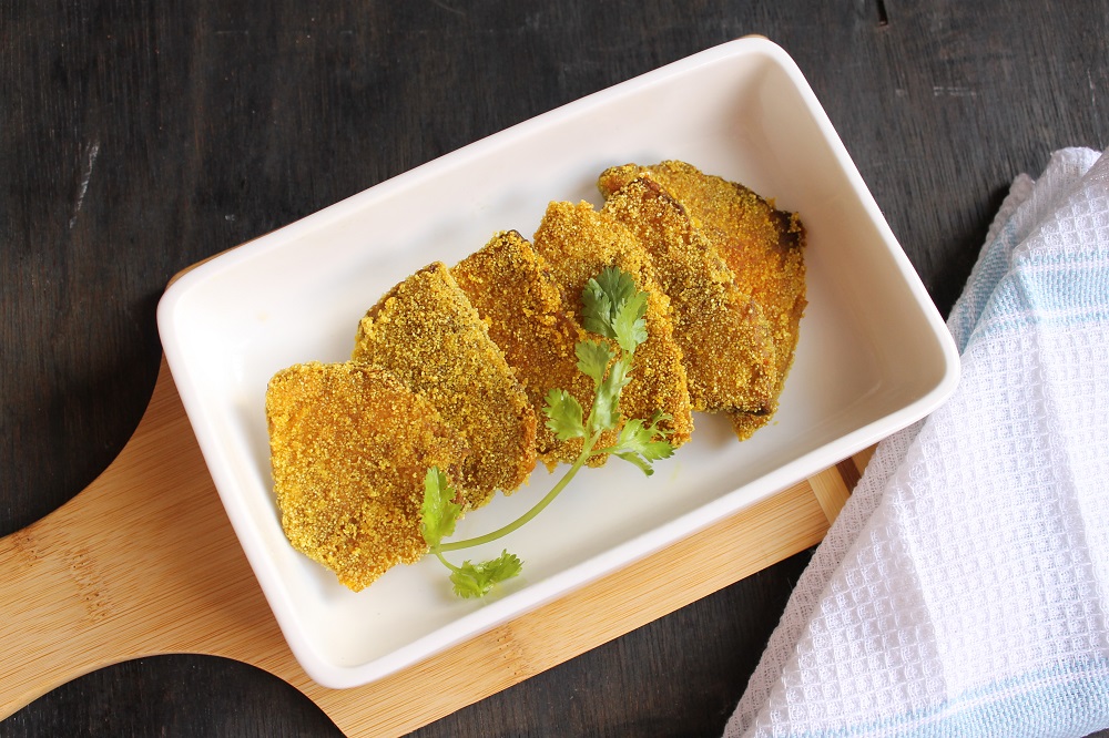 Suran Fodi Recipe - Goan Semolina Crusted Yam