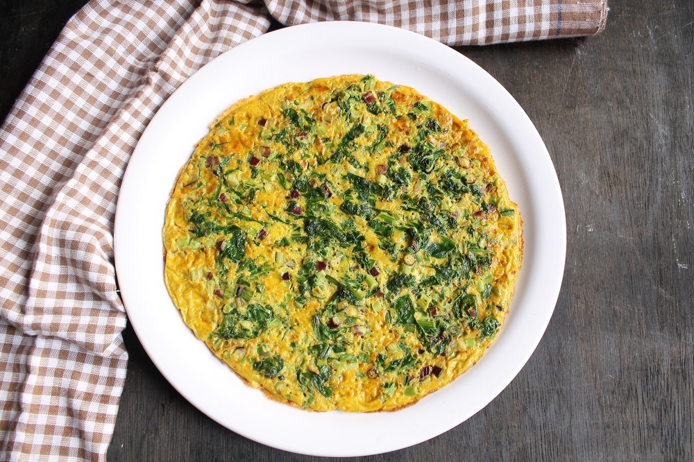 Spinach Omelette Recipe