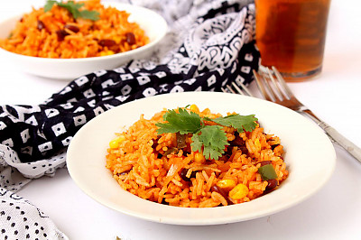 Vegetarian Mexican Fried Rice Recipe by Archana's Kitchen