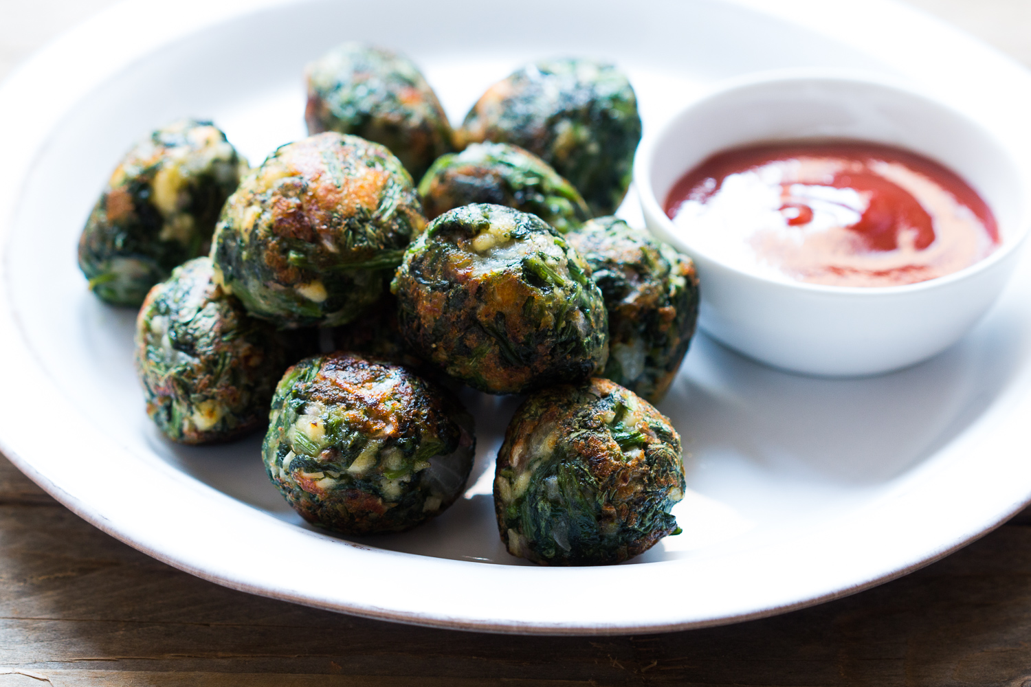 Garlic Spinach Balls Recipe