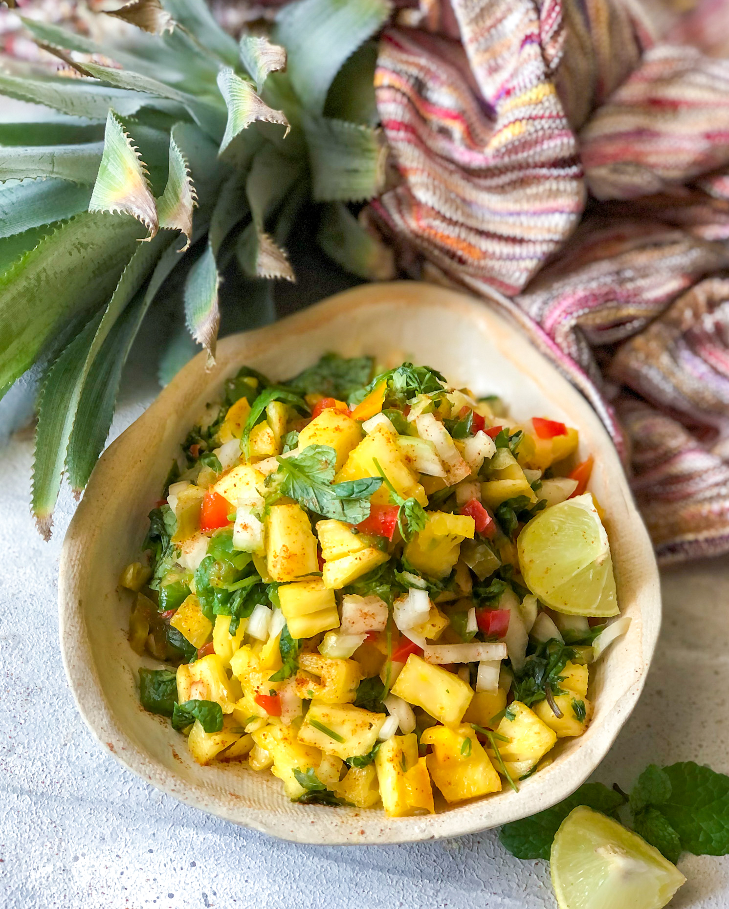Spicy Grilled Pineapple Salsa Recipe by Archana's Kitchen