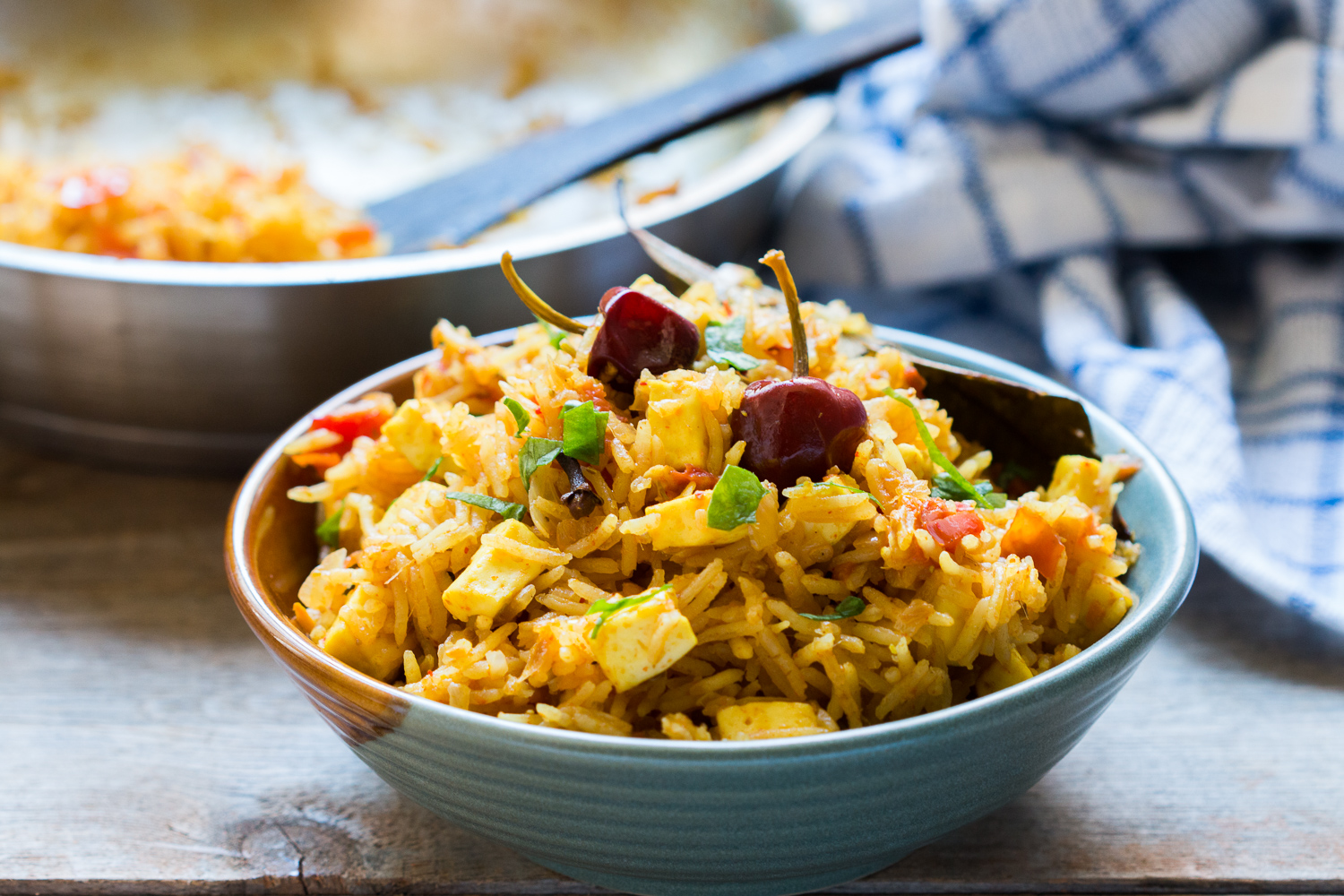 Tofu Masala Rice Recipe (Tofu Pulao)