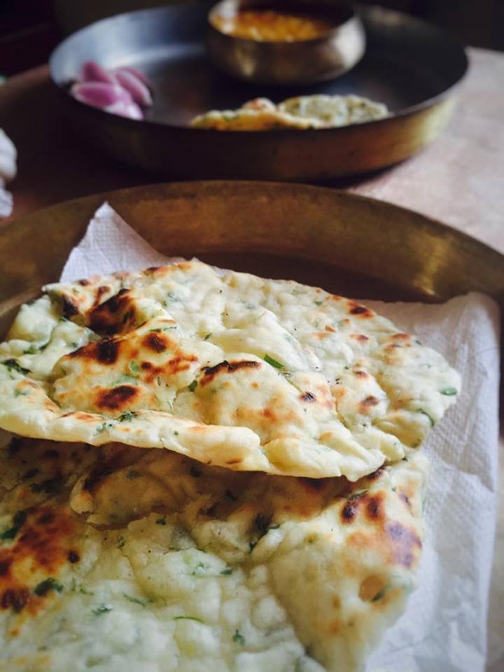 Garlic Naan Without Yeast Recipe