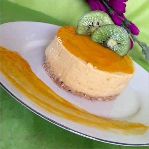 Eggless Mango Cheesecake Recipe Eggless Mango Cheesecake Recipe