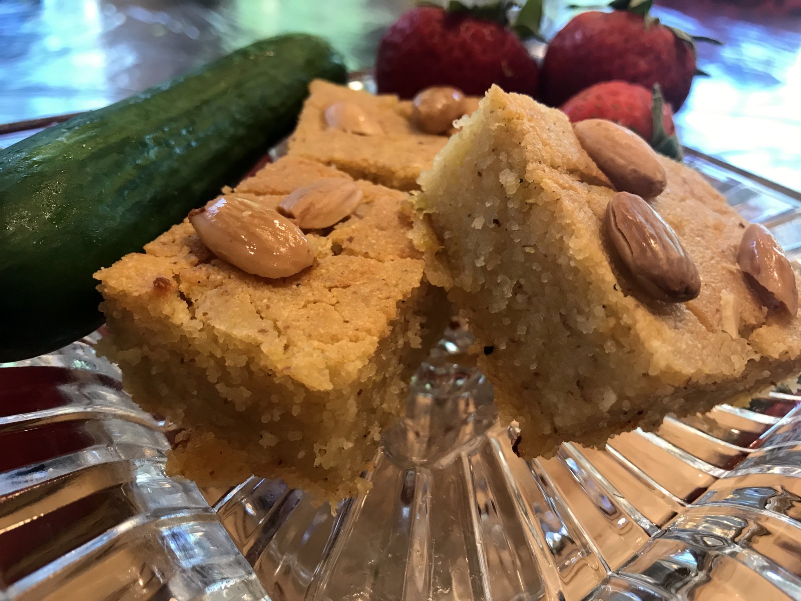 Vegan Cucumber Semolina Cake Recipe