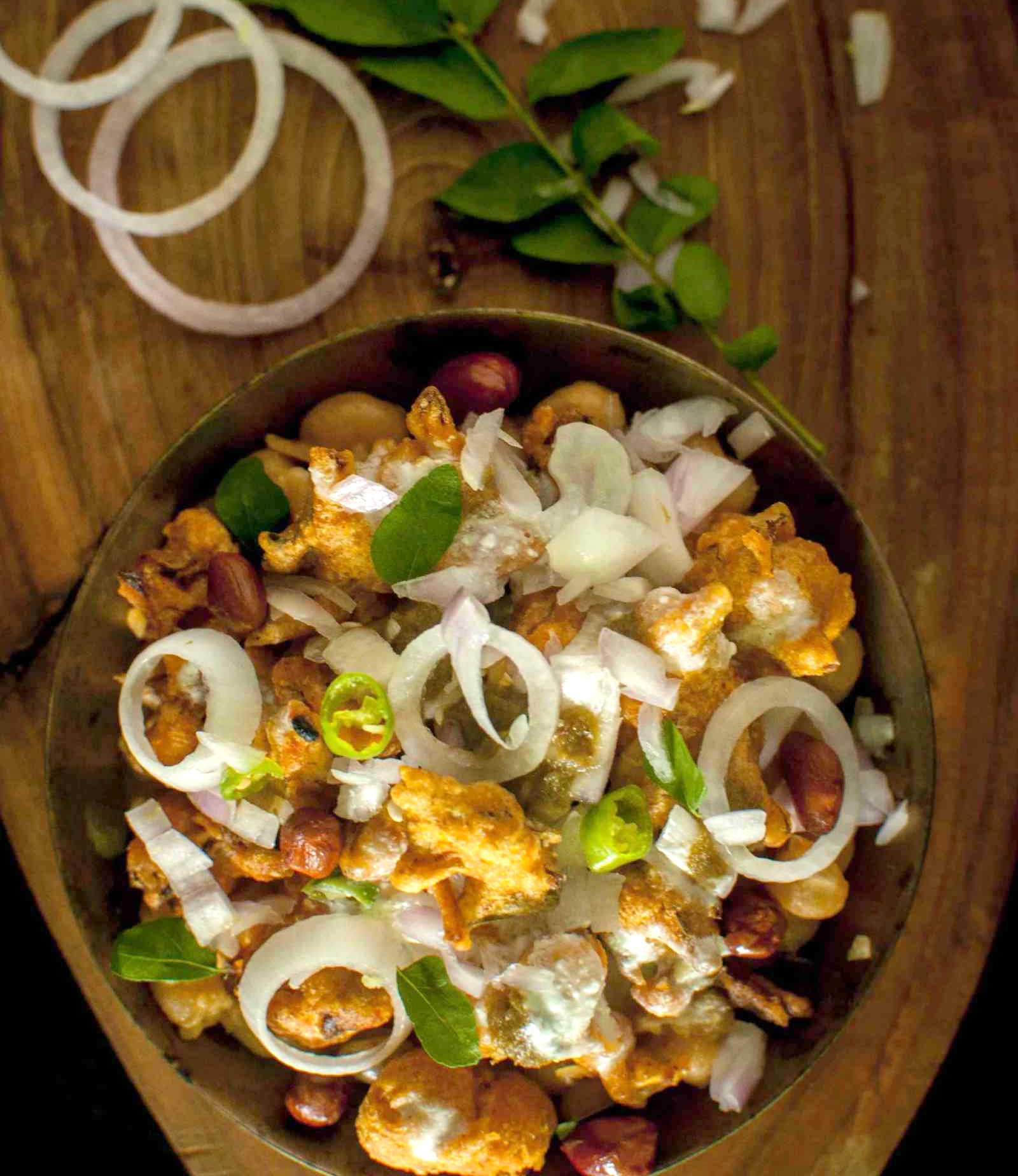Spicy & Tangy Pakodi Chaat Recipe by Archana's Kitchen 