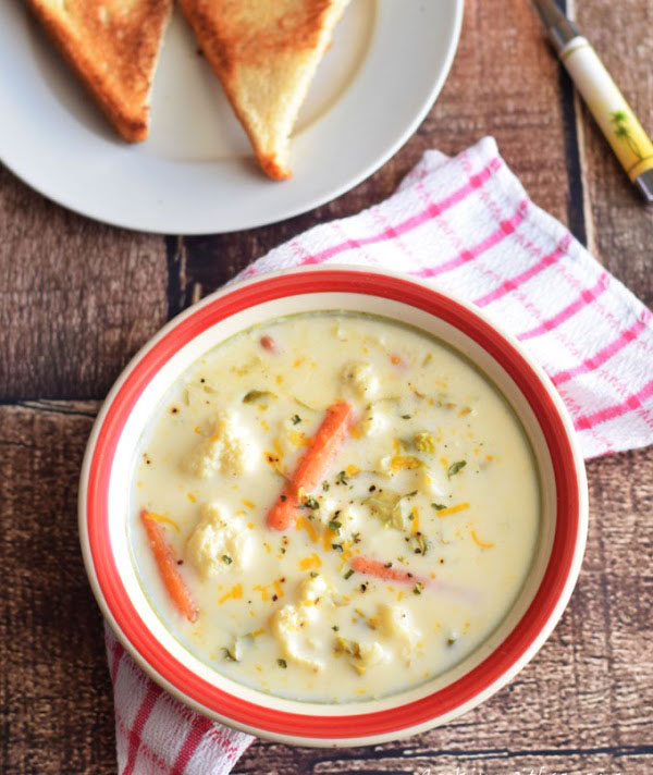 Roasted Cauliflower Soup Recipe by Archana's Kitchen